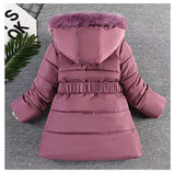 Girls Winter Thicken Hooded Jacket