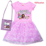 Gabbys Dollhouse Girl Cosplay Kawaii Kids Princess Costume