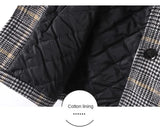 Kids Woolen Double-breasted Lapel  Trench Coat