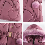 Girls Winter Thicken Hooded Jacket