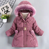 Girls Winter Thicken Hooded Jacket