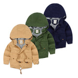 Children Winter Hooded Warm Fleece Jacket
