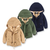 Children Winter Hooded Warm Fleece Jacket