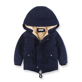 Children Winter Hooded Warm Fleece Jacket