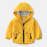 Hooded Kids Zipper Jacket Coats