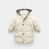 Cotton-Padded Warm Down Coat Parka Long Jacket