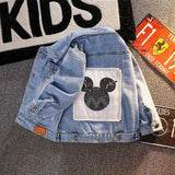 Kids Unisex Mickey Denim Jacket Coat