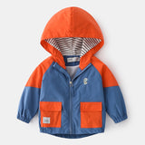 Hooded Kids Zipper Jacket Coats