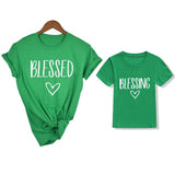 Blessed/Blessing Mommy and Daughter T-Shirts