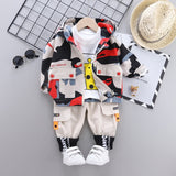 3 Pieces Long-Sleeve Shirt Sweater & Trousers Set